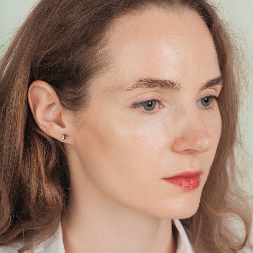 Пусеты Fiore Luna  Champagne, SWE2127/1 CH S фото 2